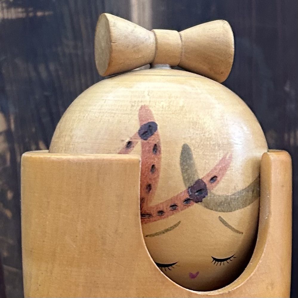 Rare Vintage Kokeshi by Harumasa Tanaka, 1960s