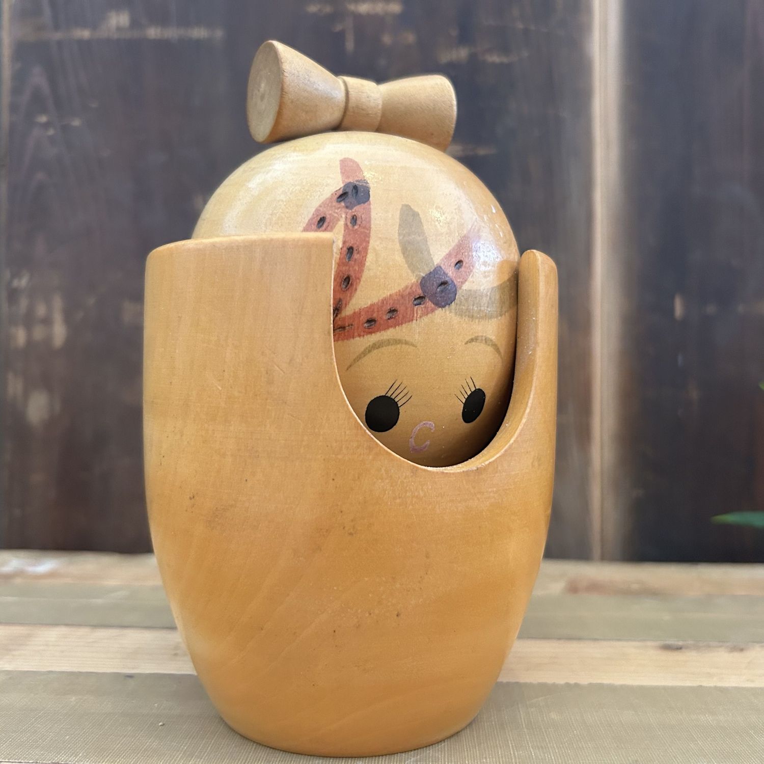 Rare Vintage Kokeshi by Harumasa Tanaka, 1960s