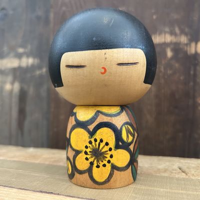 Vintage Kokeshi door Yuji Kawase – 1970s