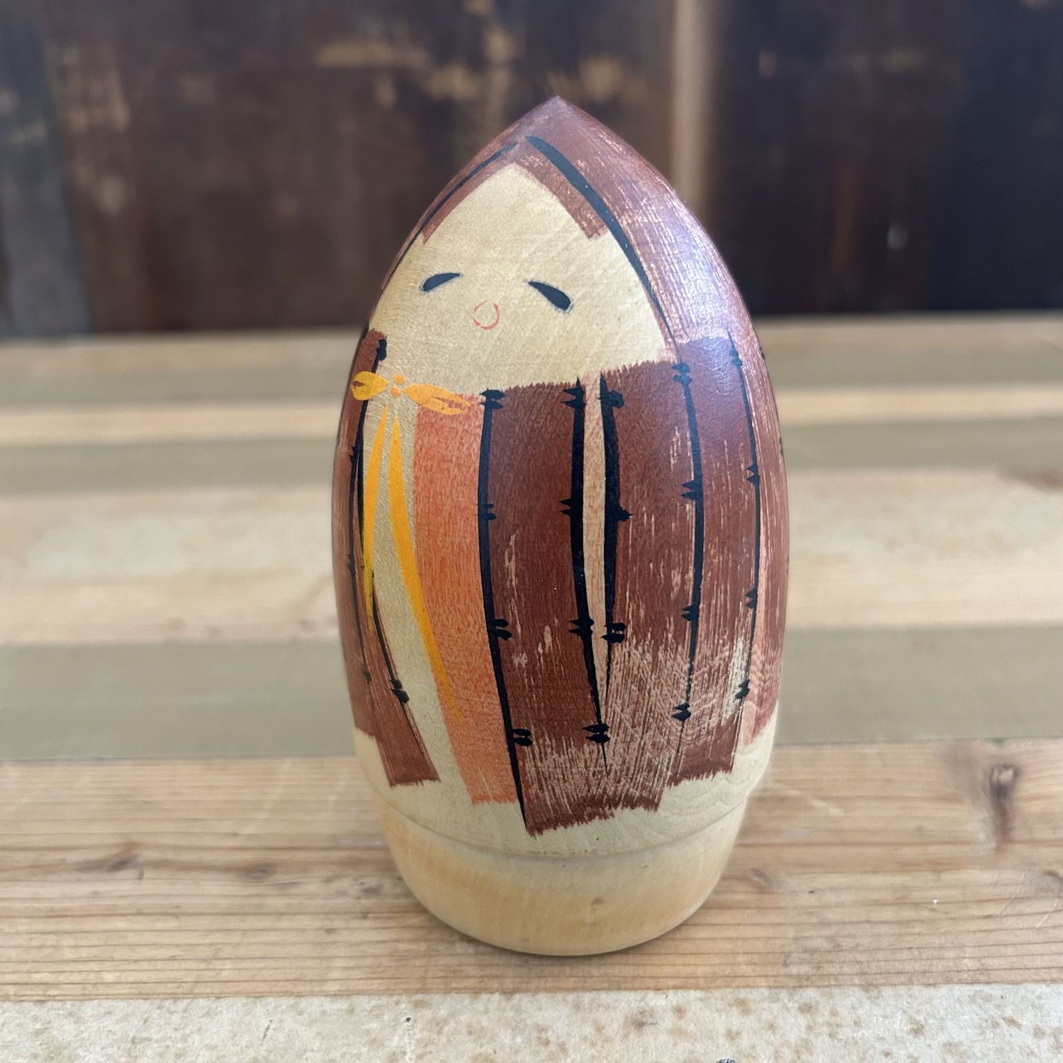 Vintage Kokeshi 'Mino' by Shūho, 1970s Vintage Kokeshi 'Mino' by Shūho, 1970s