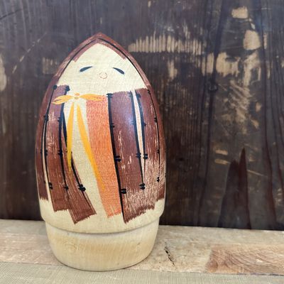Vintage Kokeshi 'Mino' van Shūho, jaren ’70
