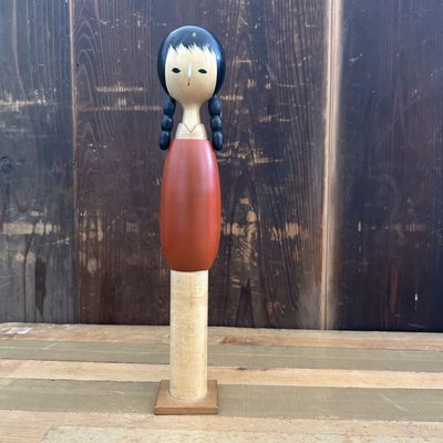 Vintage Kokeshi van Shige 茂作, jaren '70