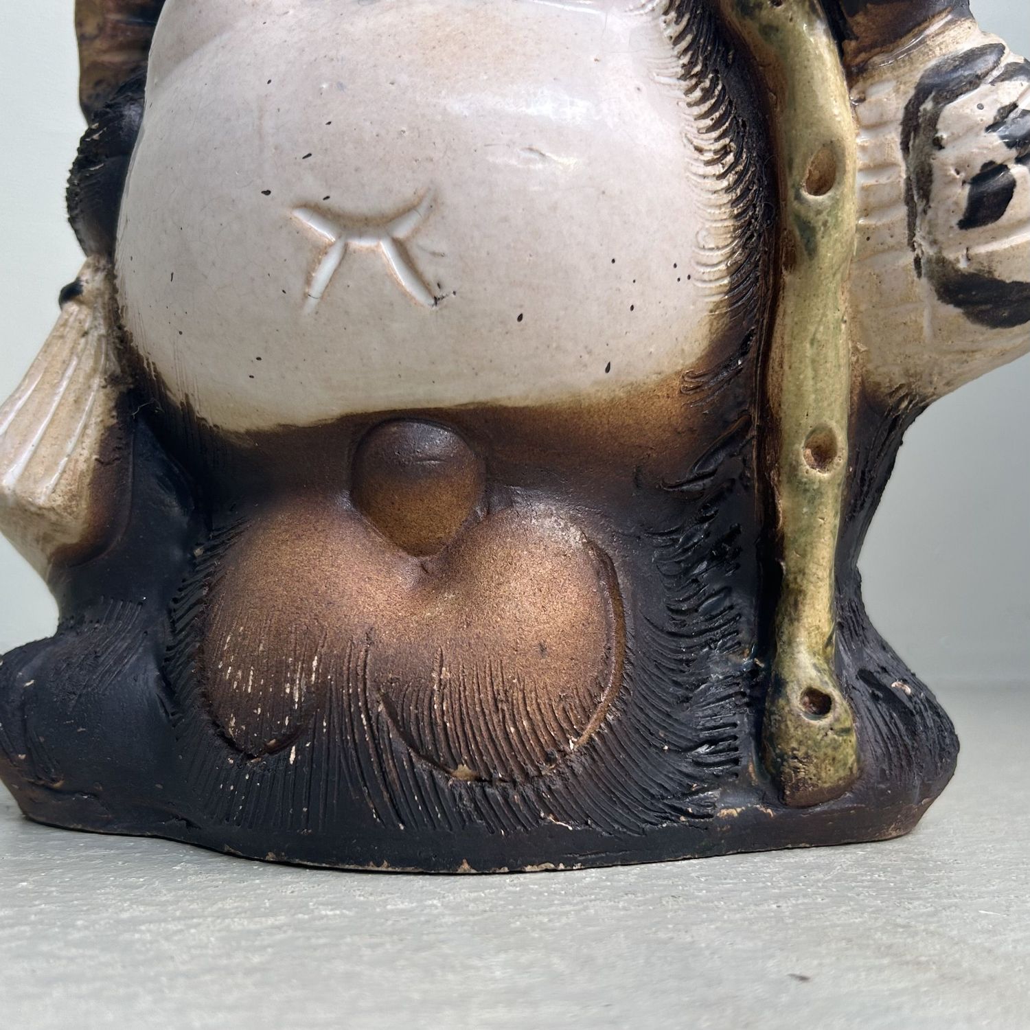 ​Keramisch Tanuki Beeld – Shigaraki, jaren 1970