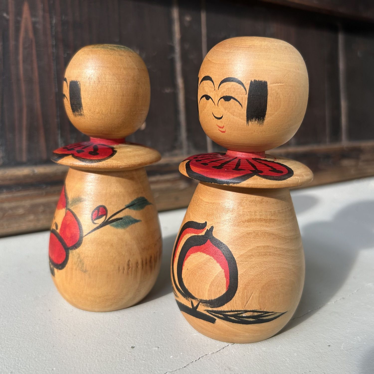 Set Kokeshi door Sugawara Satoshi – Tōgatta-stijl, 1970s