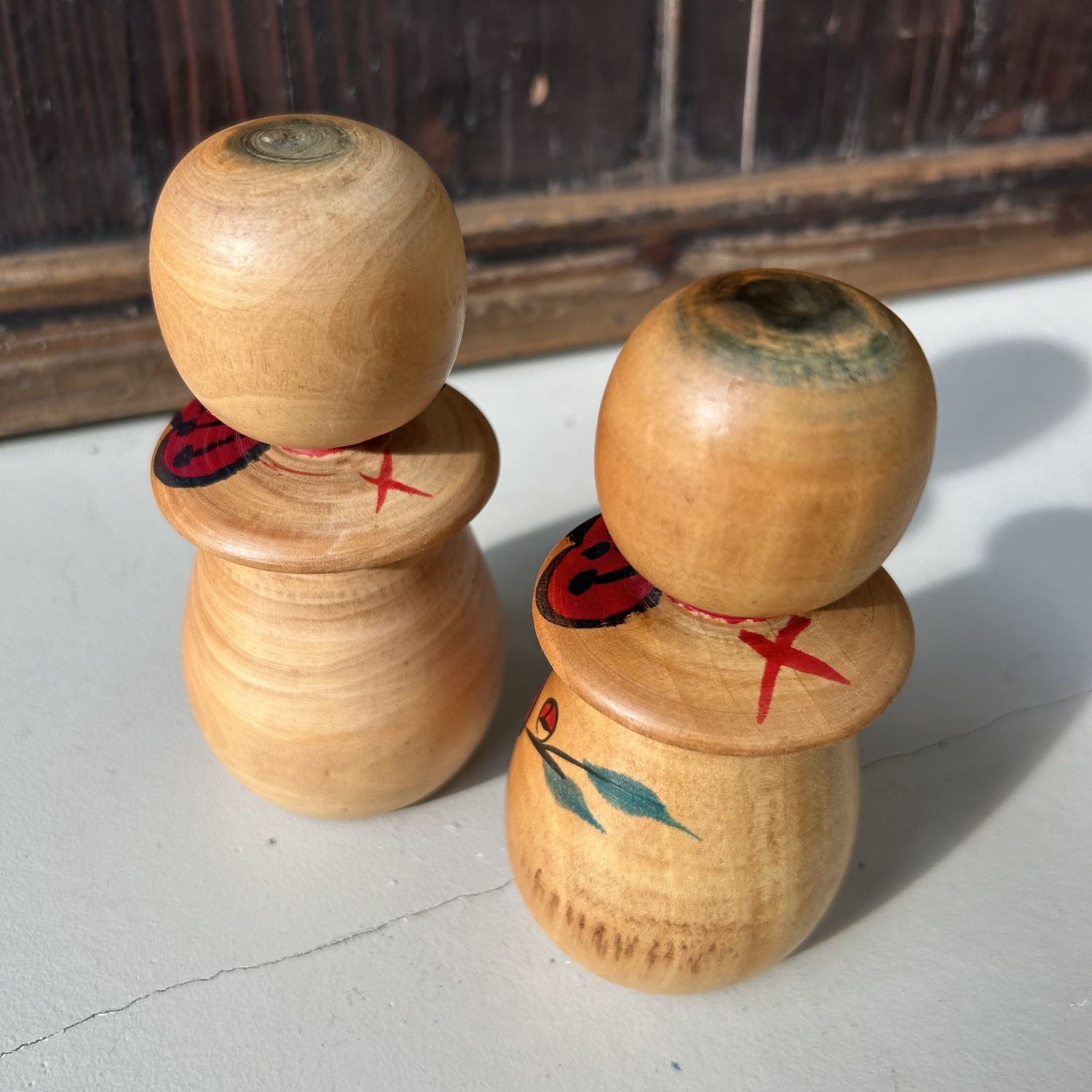 Set Kokeshi door Sugawara Satoshi – Tōgatta-stijl, 1970s