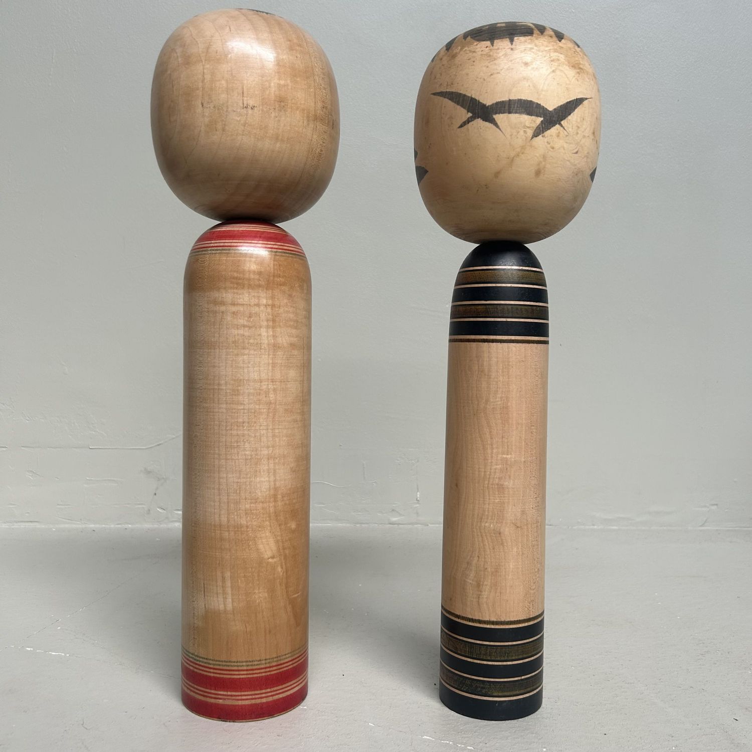 Set Grote Traditionele Japanse Kokeshi, 1960s