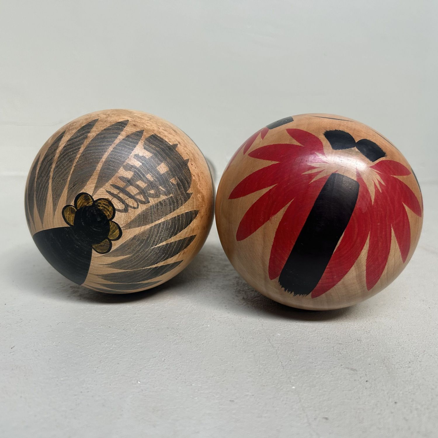 Set Grote Traditionele Japanse Kokeshi, 1960s