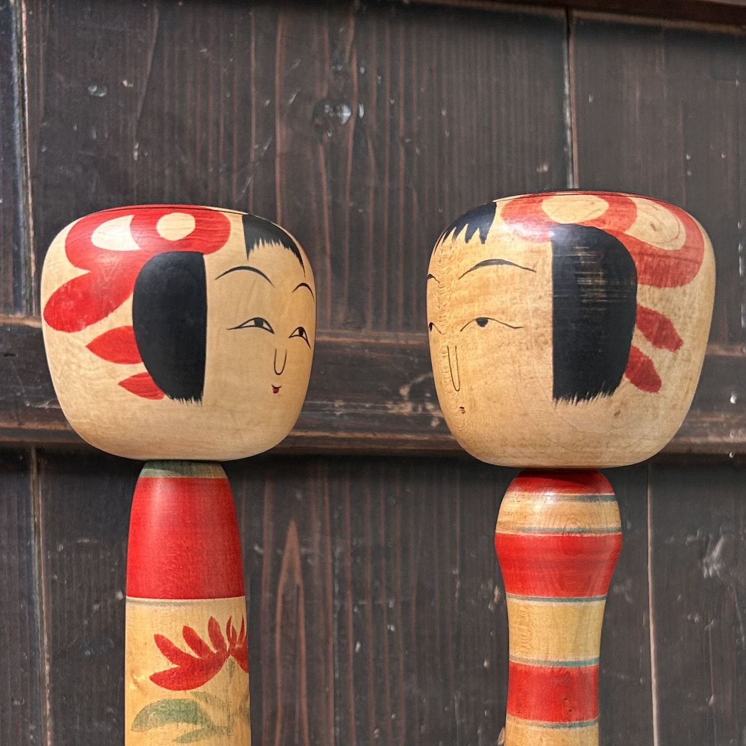 Set Traditionele Dento Kokeshi – Yajirō-kei, Japan, 1960–70