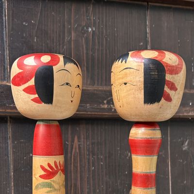 Set of Traditional Dento Kokeshi – Yajirō-kei, Japan, 1960–70