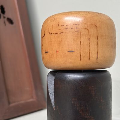 Rare Sōsaku Kokeshi by Yuji Kawase, Japan, 1970s