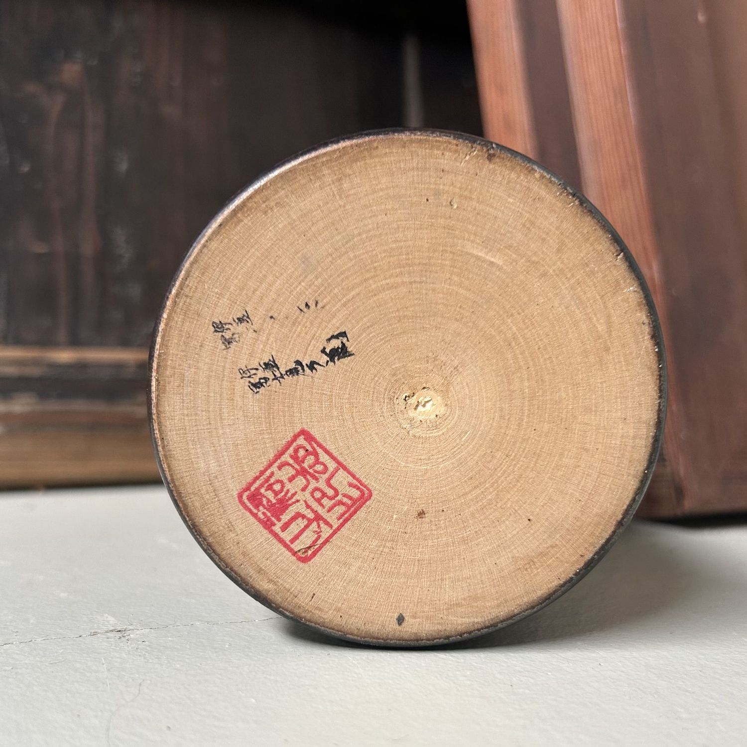 Zeldzame Sōsaku Kokeshi van Yuji Kawase , Japan, 1970s