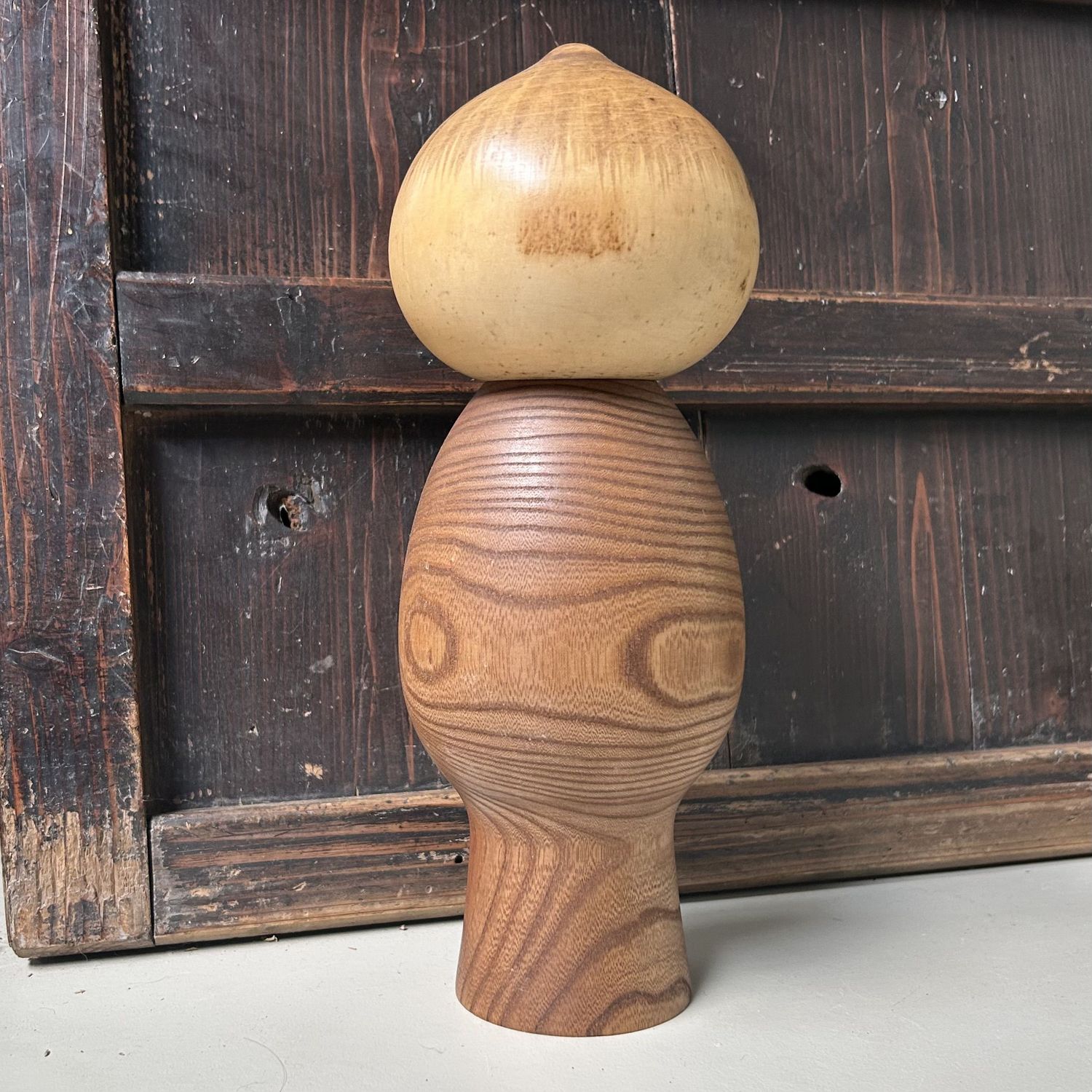 Zeldzame Kokeshi ‘Mushin’ door Watanabe Masao – Japan, jaren 60 Zeldzame Kokeshi ‘Mushin’ door Watanabe Masao – Japan, jaren 60