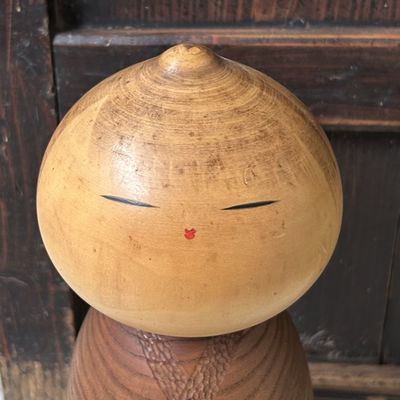 Rare Kokeshi ‘Mushin’ by Watanabe Masao – Japan, 1960s