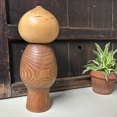 Rare Kokeshi ‘Mushin’ by Watanabe Masao – Japan, 1960s