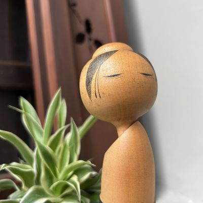 Vintage Sōsaku Kokeshi by Suigai Sato – Japan, 1960s
