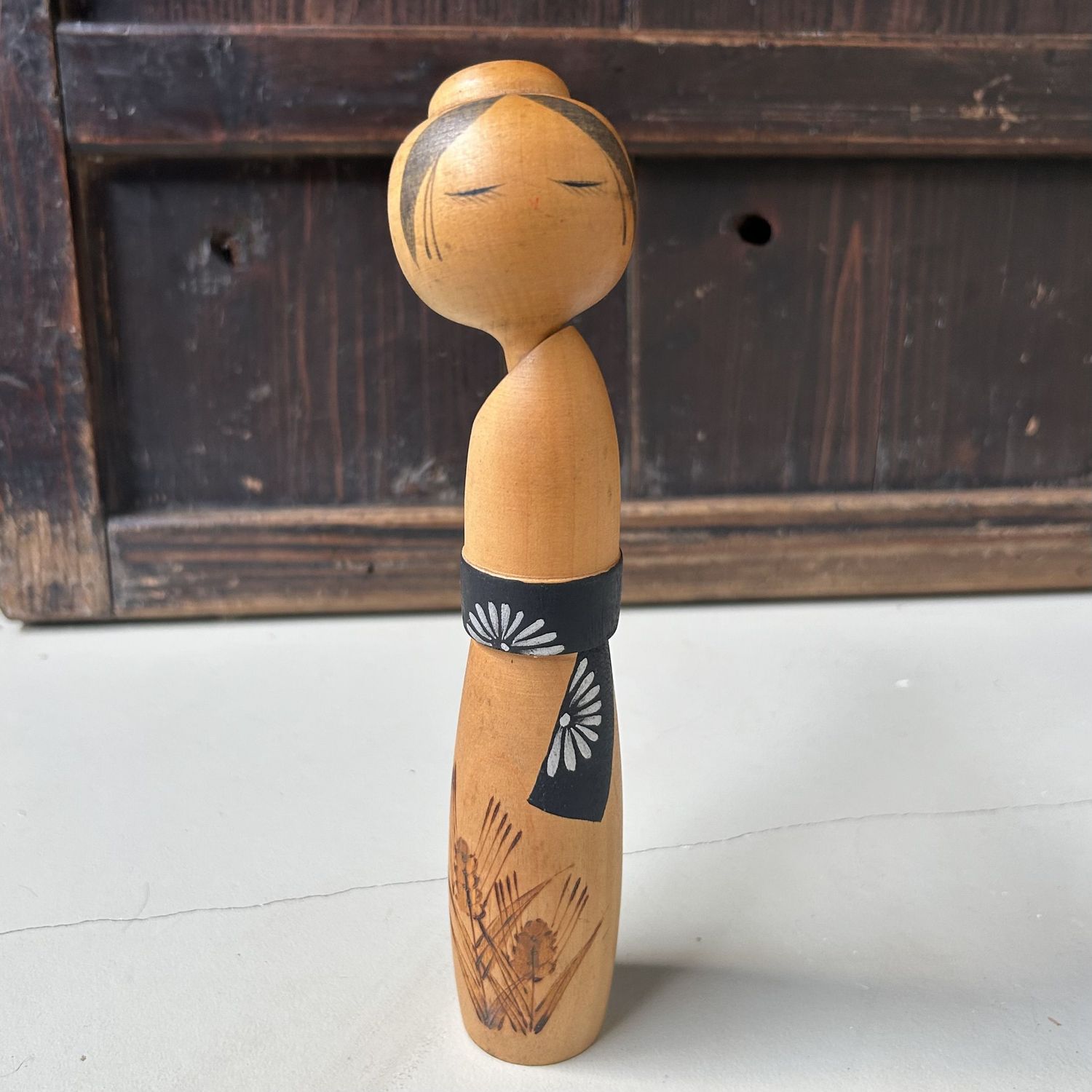 Vintage Sōsaku Kokeshi by Suigai Sato – Japan, 1960s Vintage Sōsaku Kokeshi by Suigai Sato – Japan, 1960s