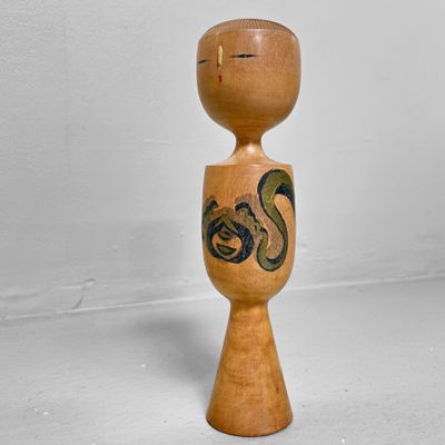 Vintage Kokeshi  Vintage Kokeshi "Hōshu" by Yūsa Fukuju – Japan, 1960s