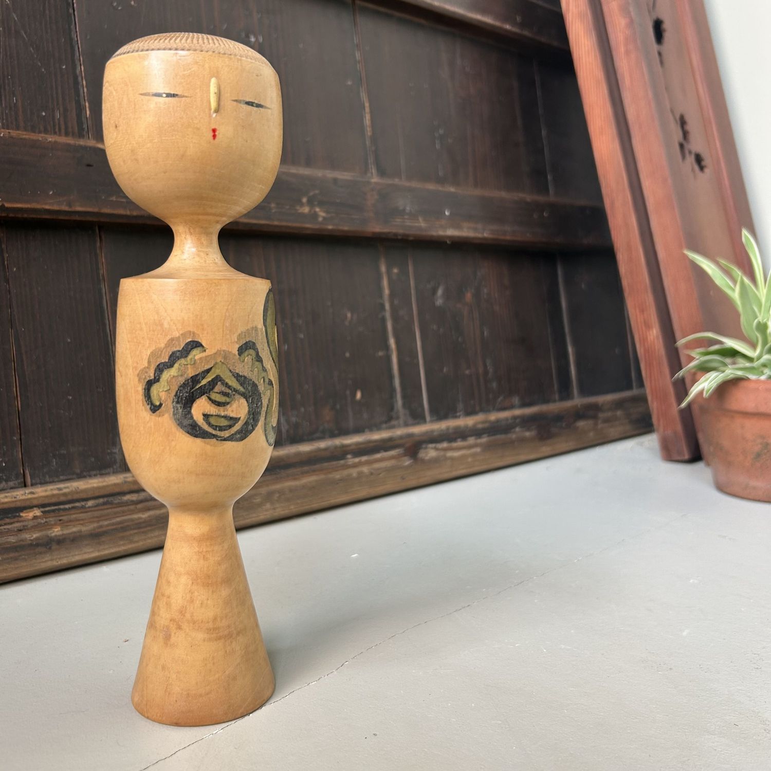 Vintage Kokeshi Vintage Kokeshi "Hōshu" door Yūsa Fukuju, Japan, jaren 60