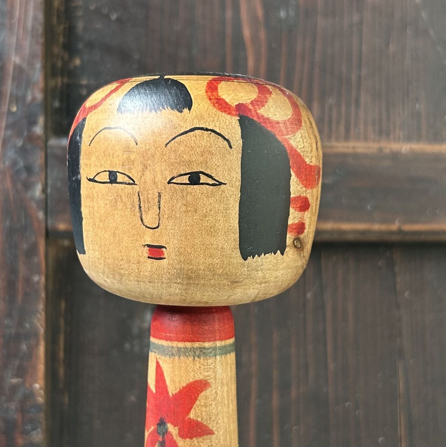 Set Traditionele Japanse, Tsuchiyu Kokeshi, jaren 60