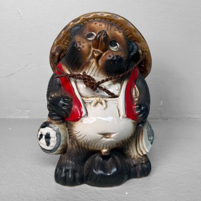 Vintage Tanuki Figurine – Japan, 1960s