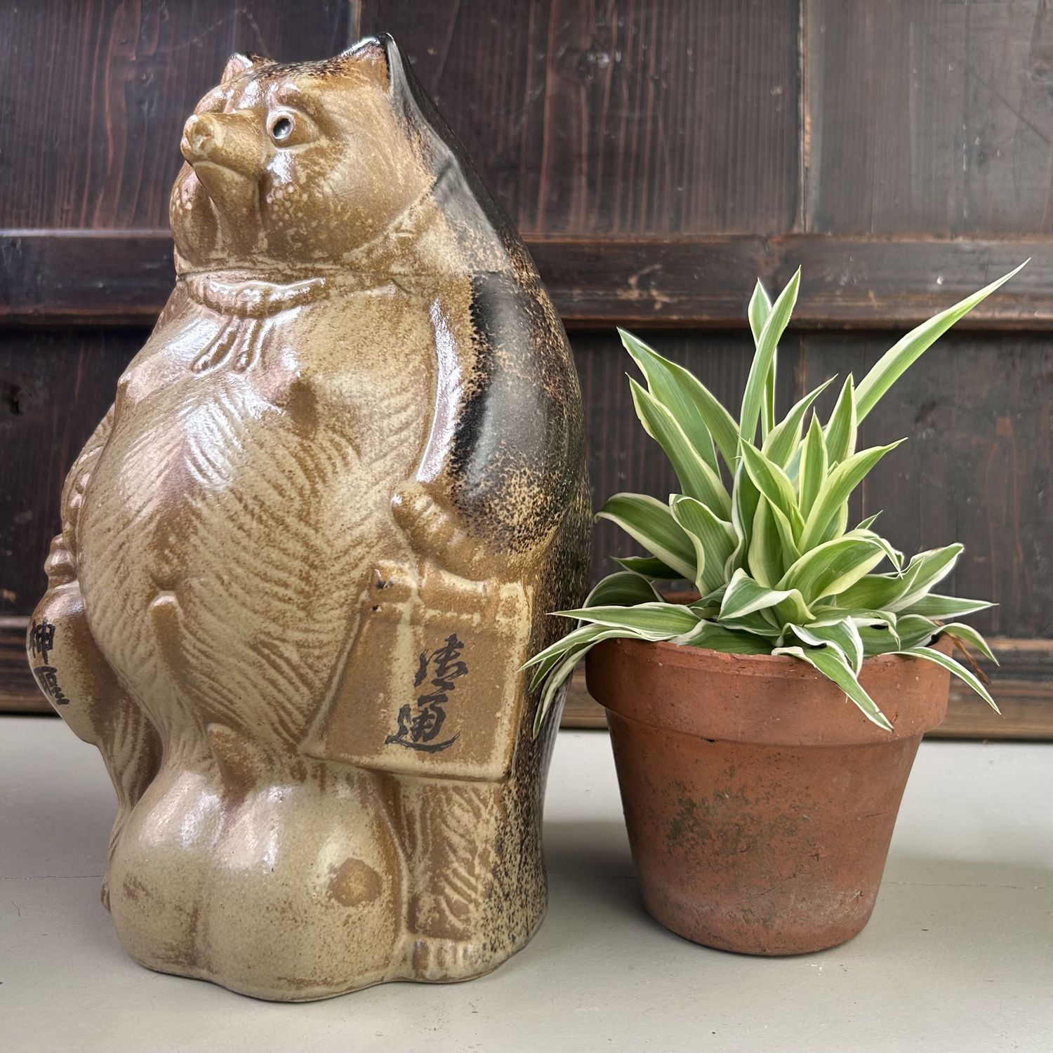 Vintage Tanuki Tokkuri, Sakefles – Japan, ca. 1980s