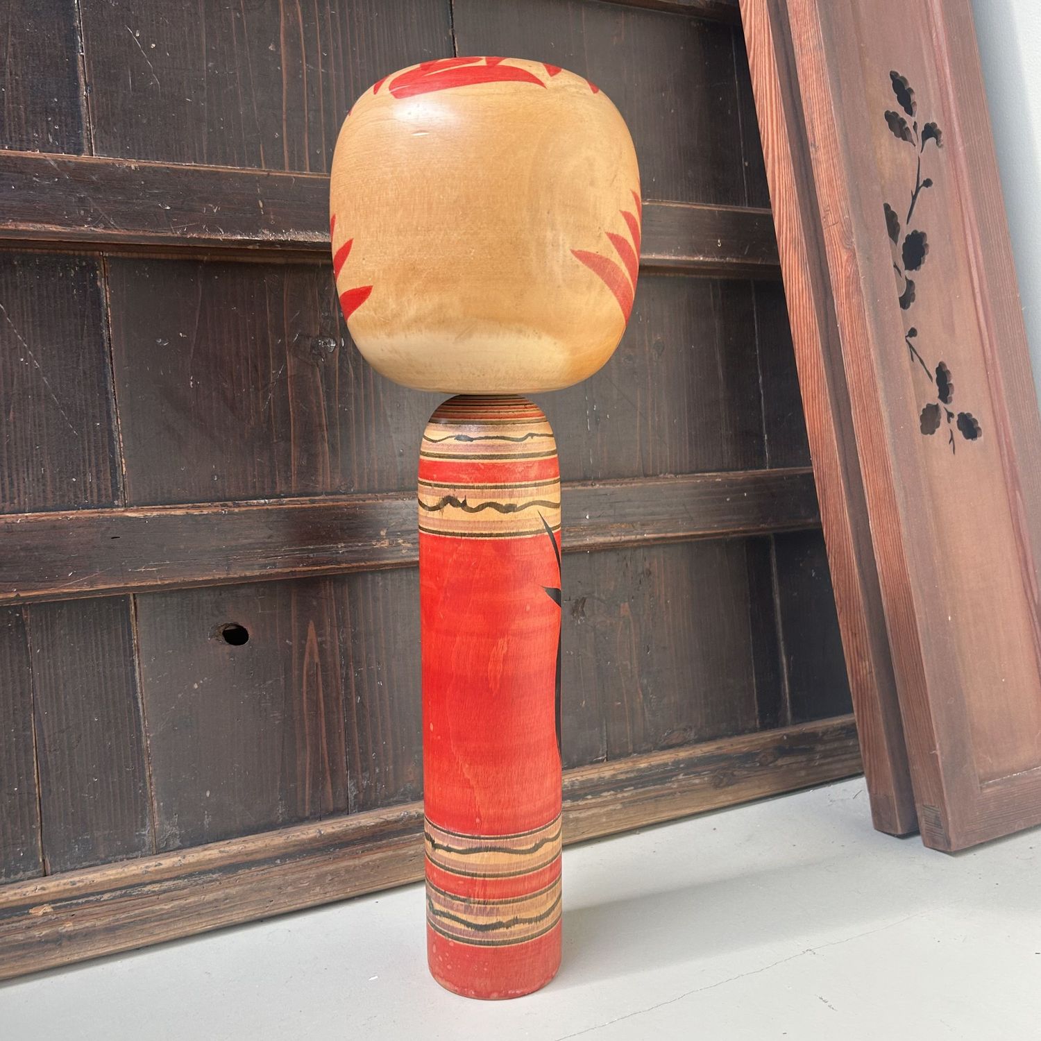 Large Traditional Yajirō Kokeshi, 'Daruma' by Morimasa Sato, Japan Large Traditional Yajirō Kokeshi, 'Daruma' by Morimasa Sato, Japan