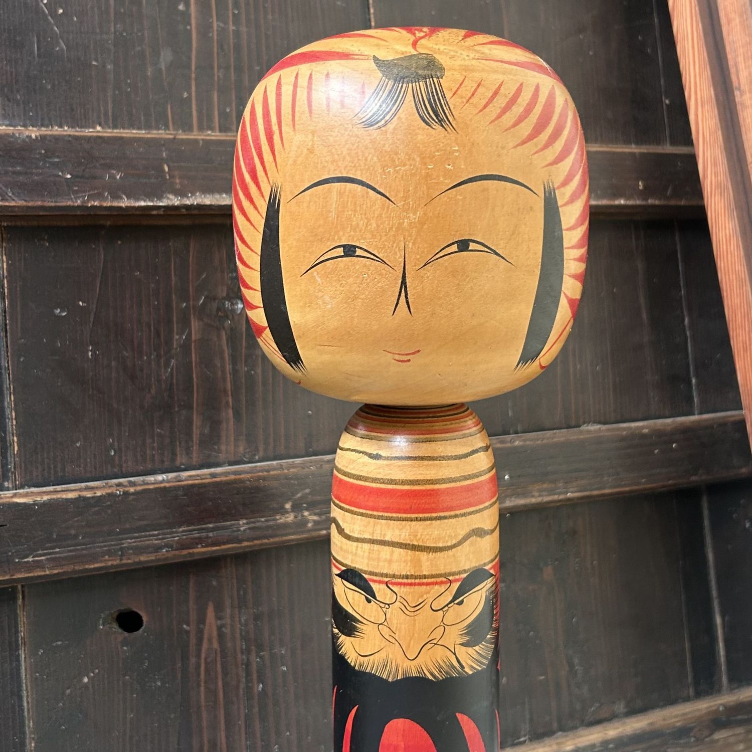 Large Traditional Yajirō Kokeshi, 'Daruma' by Morimasa Sato, Japan Large Traditional Yajirō Kokeshi, 'Daruma' by Morimasa Sato, Japan