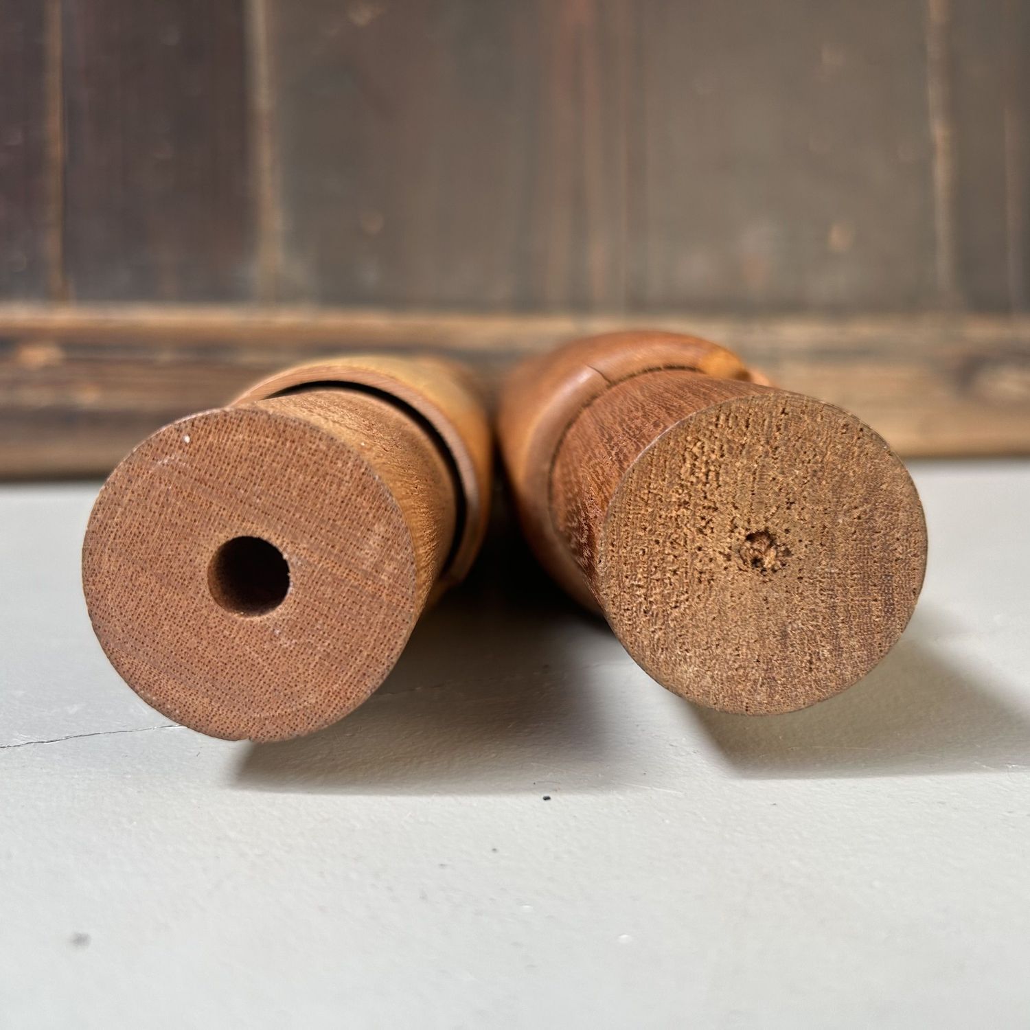 Vintage Minimalistische Kokeshi Set, Shido Shozan, Japan jaren ‘70