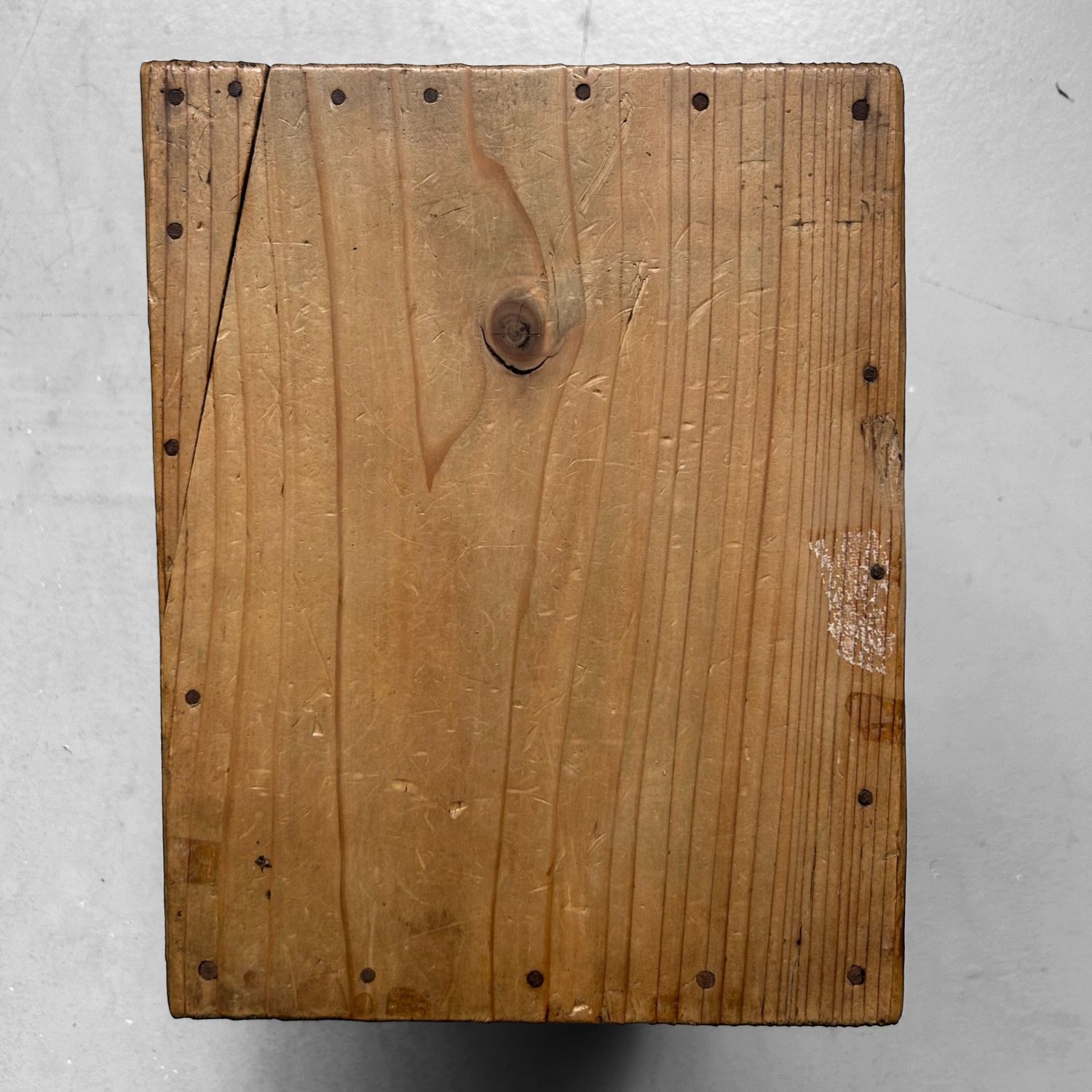 Minimalist Japanese Wooden Stool, Mingei, 1930s