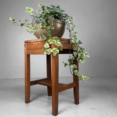 Minimalist Japanese Wooden Stool, Mingei, 1930s