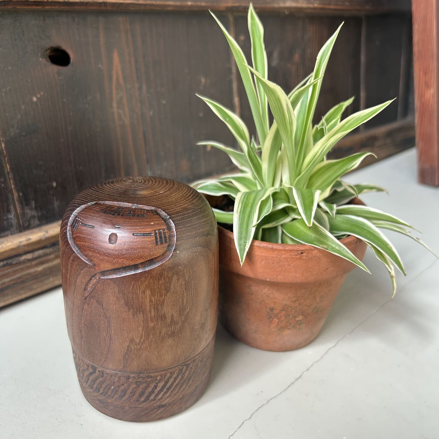 Zeldzame Sosaku Kokeshi 'Yuki' door Kenichi Murakami – Japan