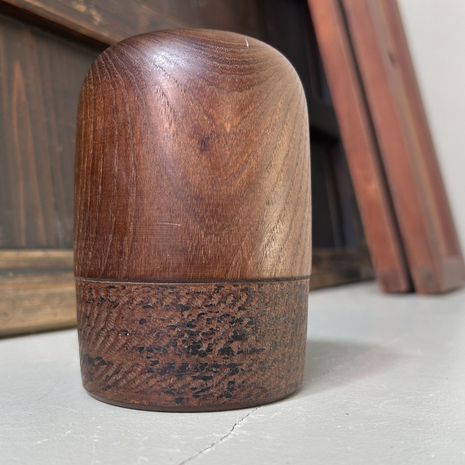Zeldzame Sosaku Kokeshi 'Yuki' door Kenichi Murakami – Japan