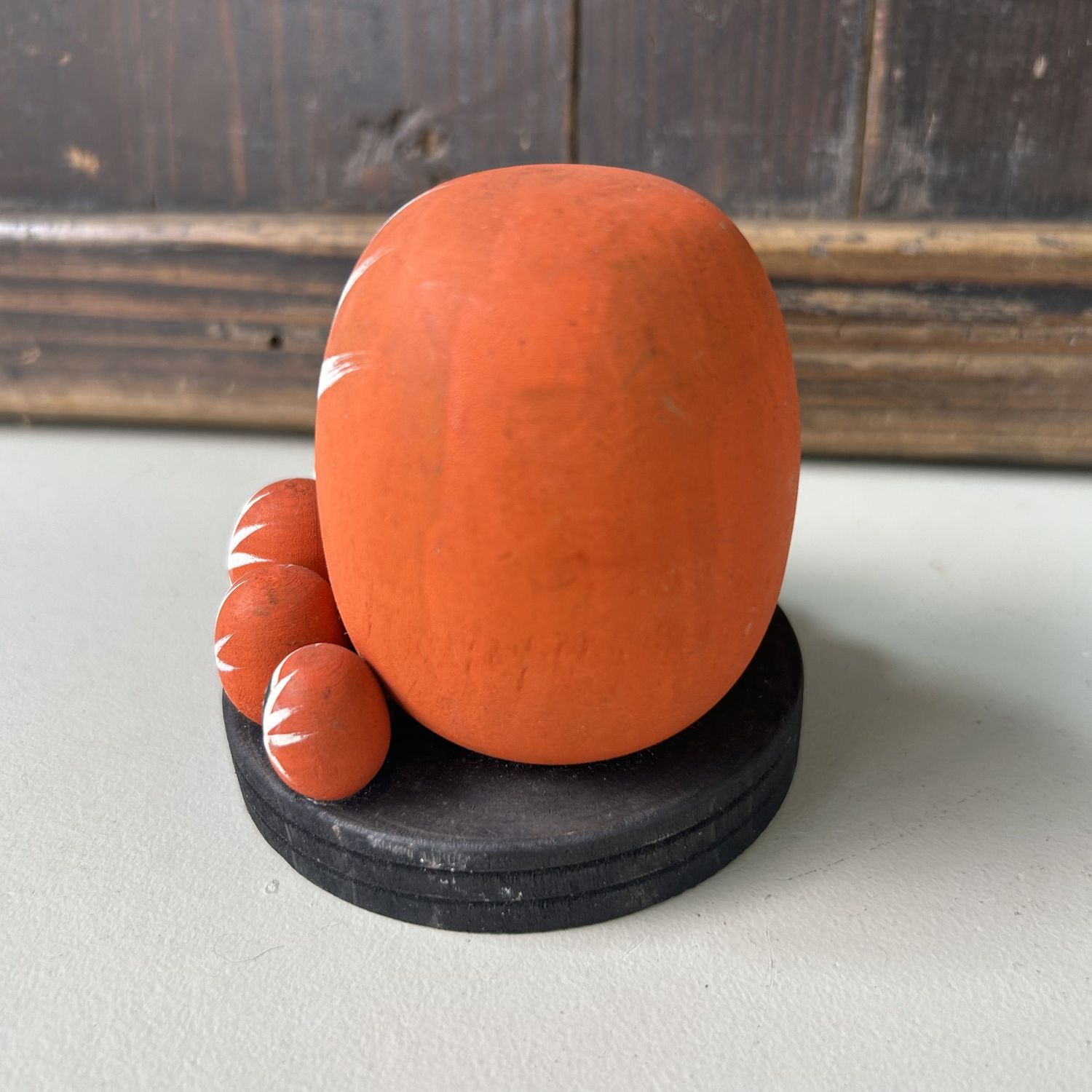 Vintage Houten Daruma Set – Japan, 1970s