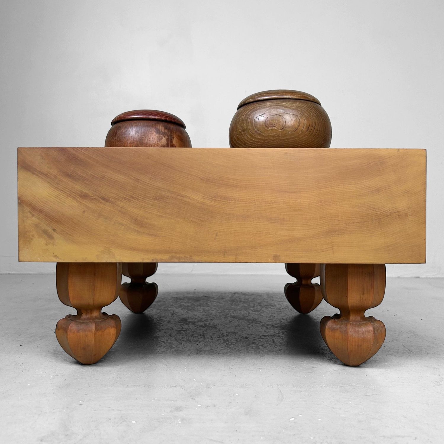 Compleet Go-spelbord (Goban) van Kaya-hout – Japan, jaren 60