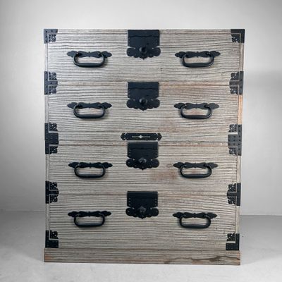 Two-Piece Japanese Kimono Chest (Ishō-dansu), 1990s