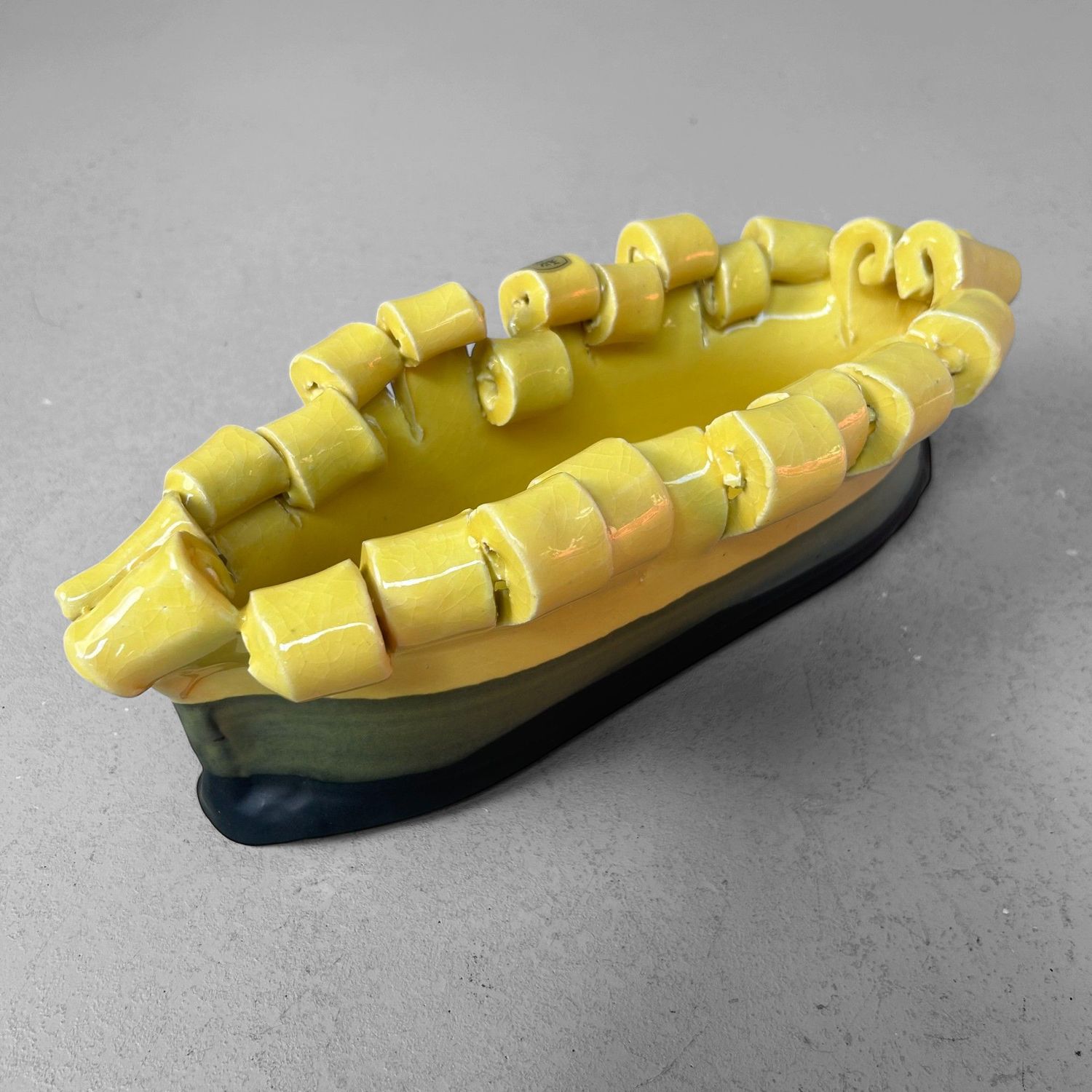 ​Mid-Century Keramieken Ikebana Schaal – Japan, ca. jaren 50