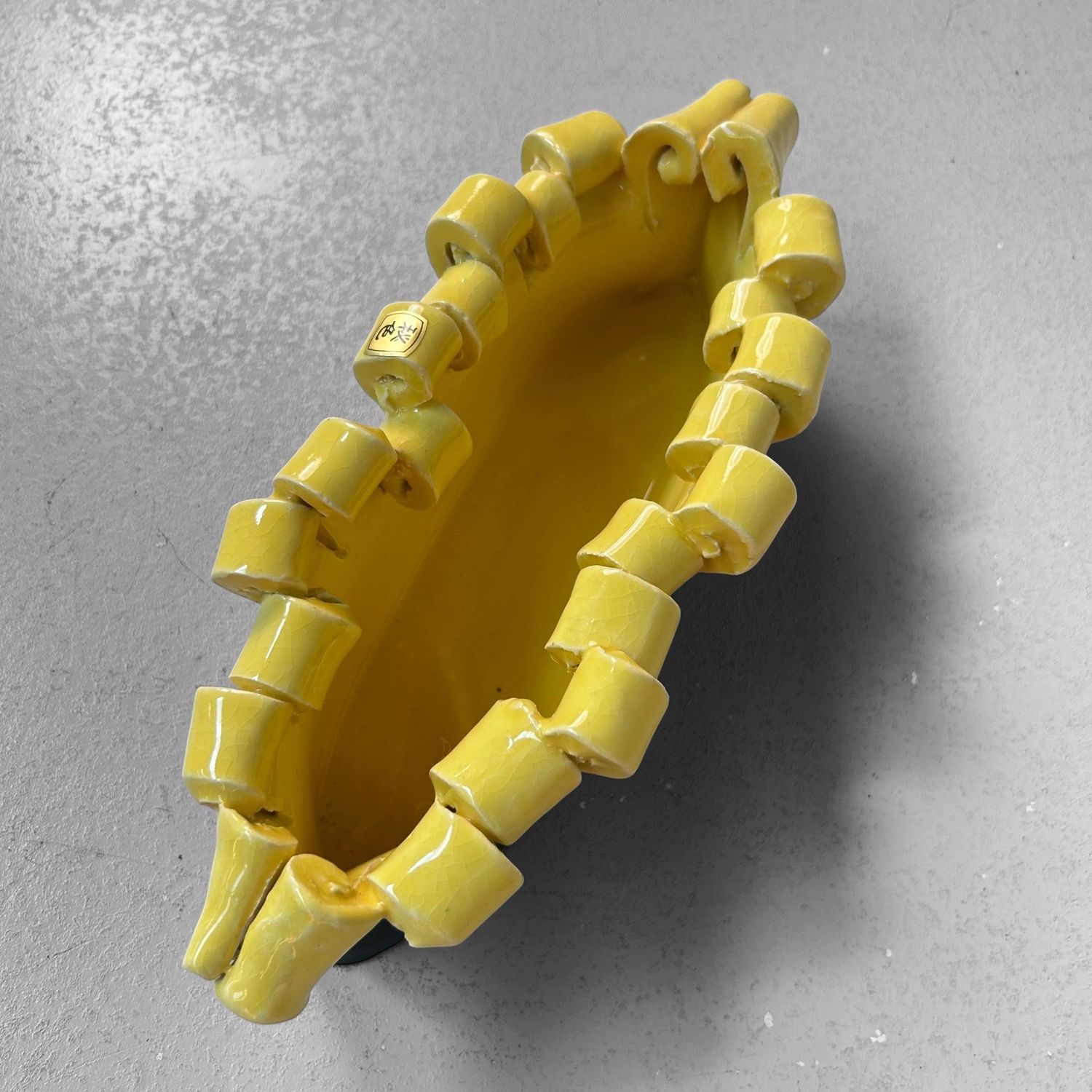 ​Mid-Century Keramieken Ikebana Schaal – Japan, ca. jaren 50