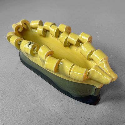 Mid-Century Ceramic Ikebana Centerpiece, Japan, 1960s–70s