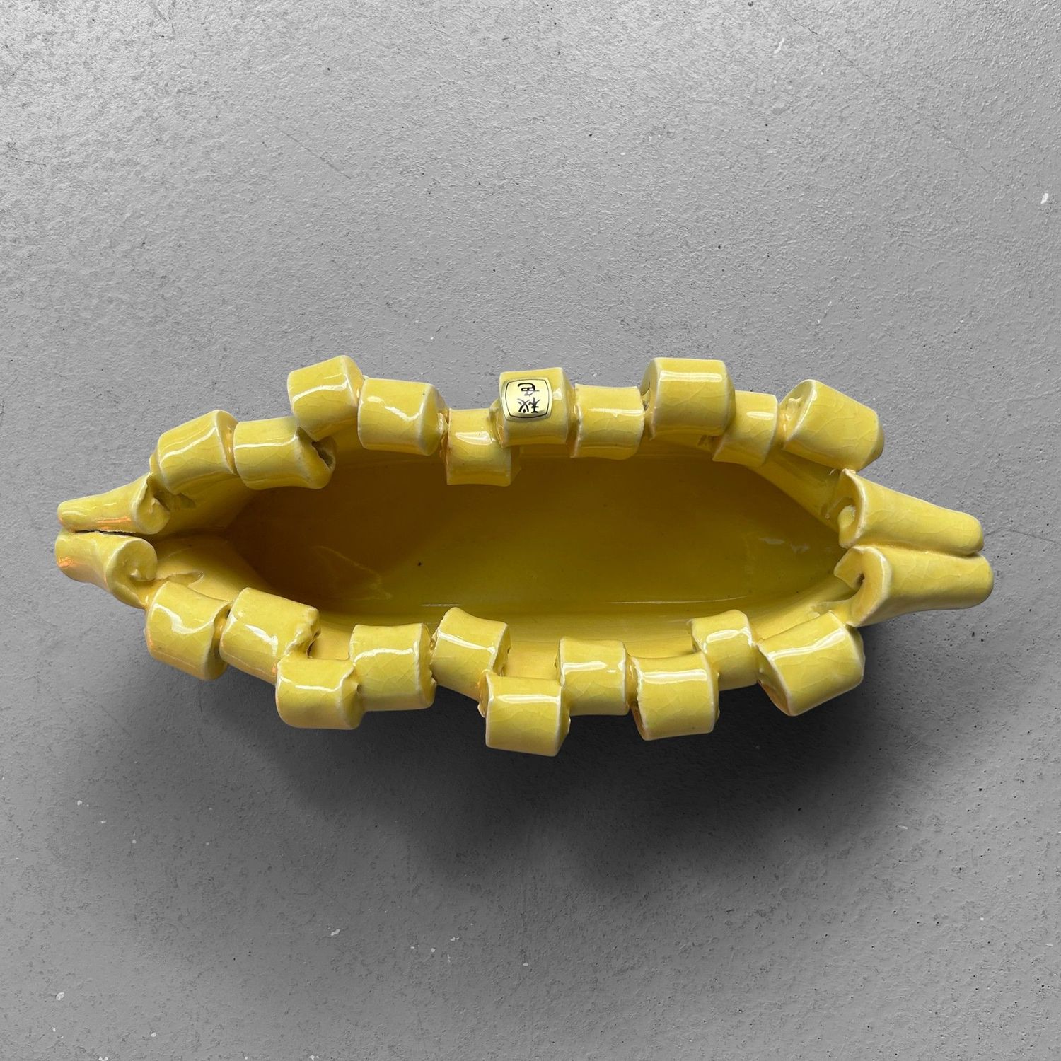 ​Mid-Century Keramieken Ikebana Schaal – Japan, ca. jaren 50