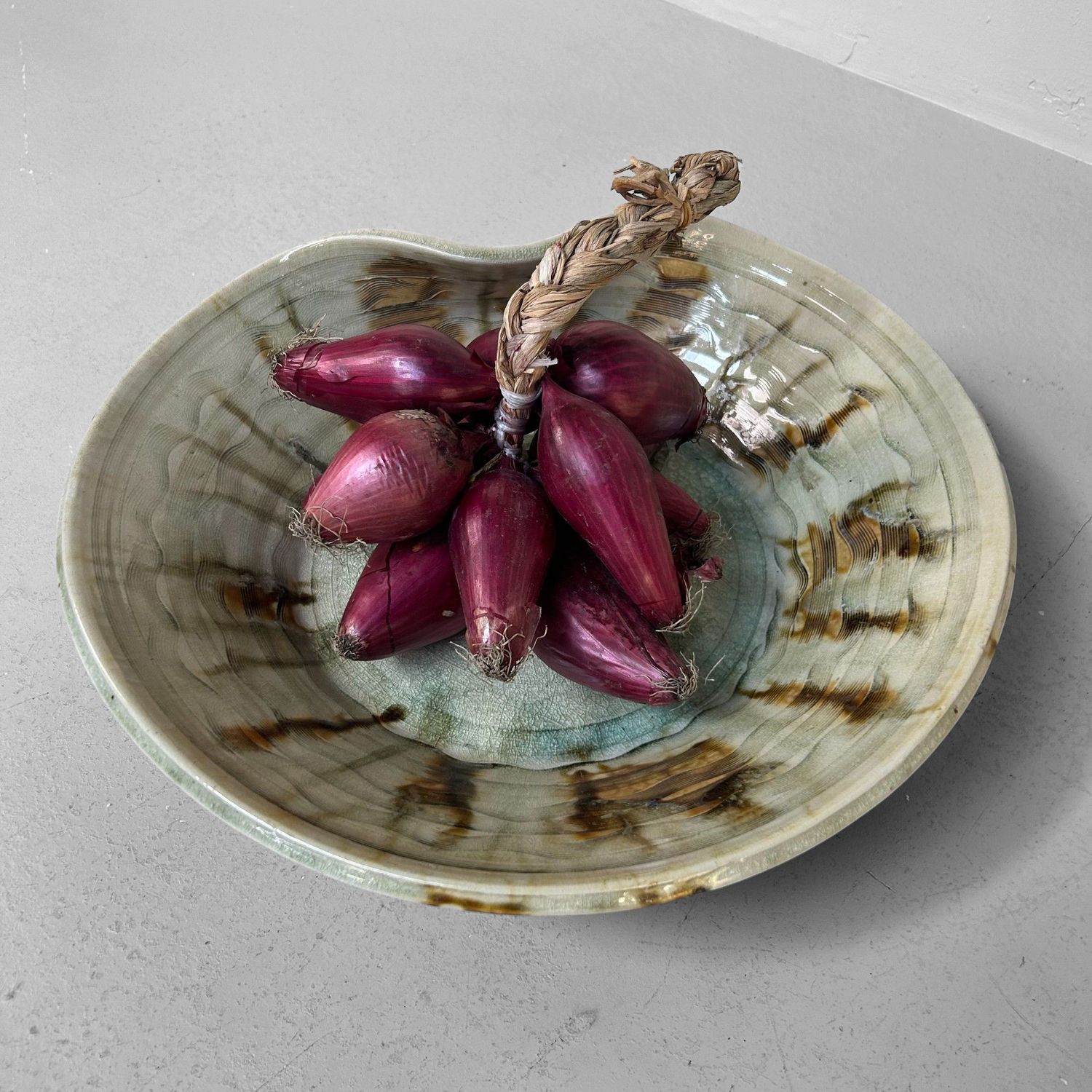 Japanese Mid-Century Organic Ceramic Art Bowl, 1960s