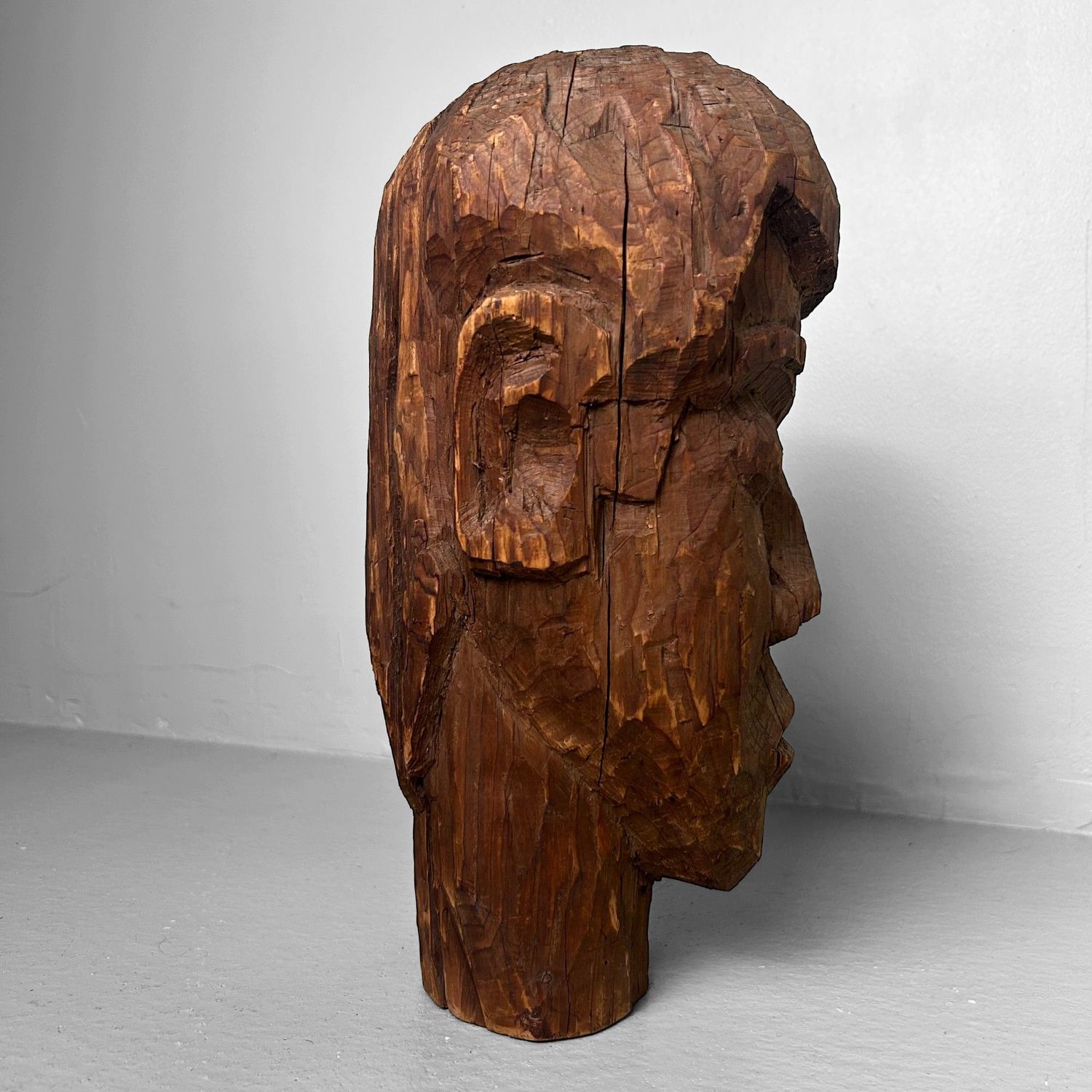 ​Mingei Houten Hoofd – Japan, jaren 30