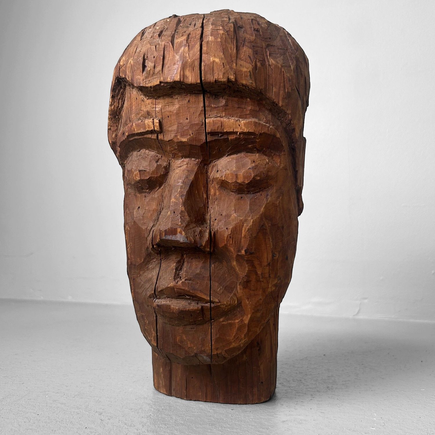 Mingei Wooden Head – Japan, 1930s