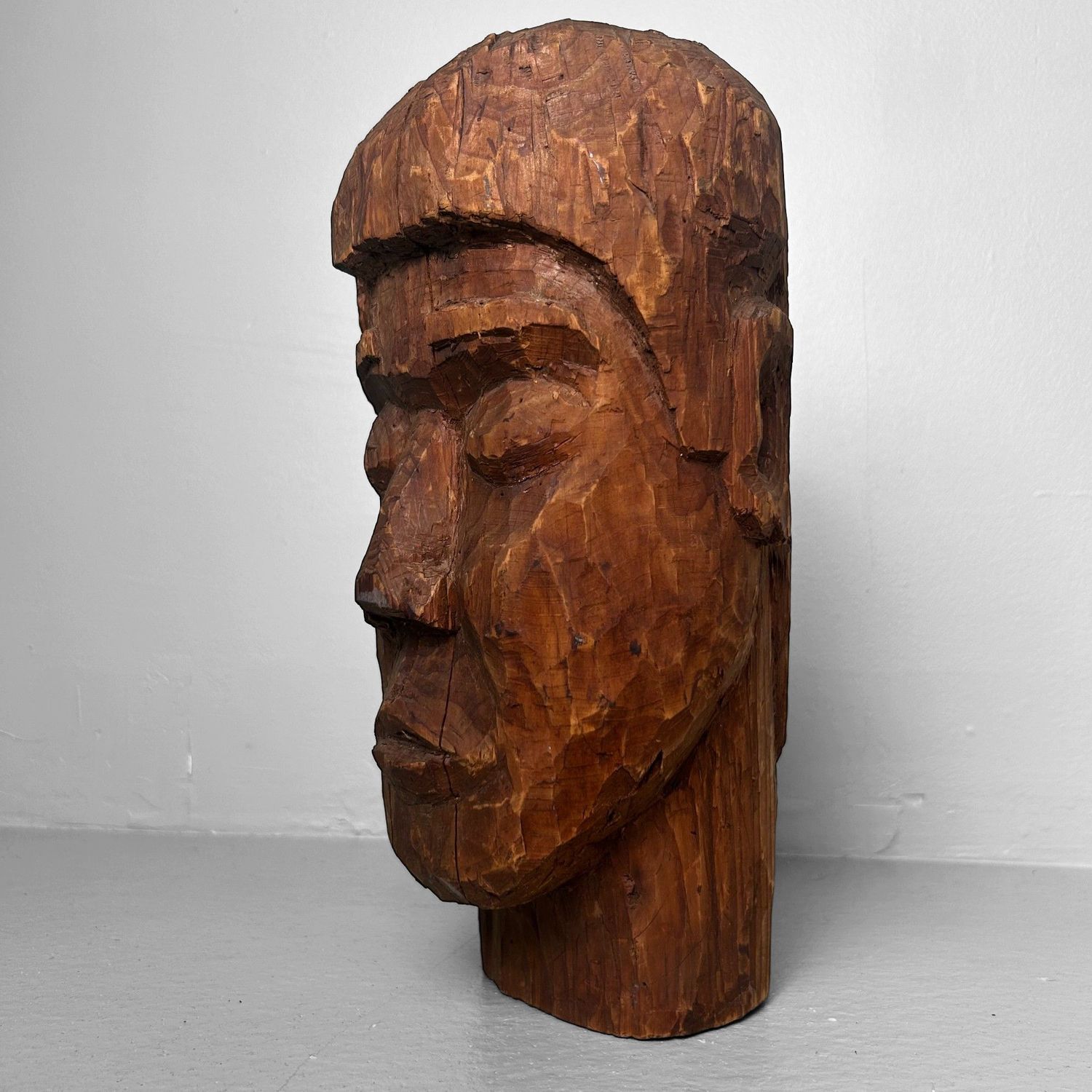 ​Mingei Houten Hoofd – Japan, jaren 30