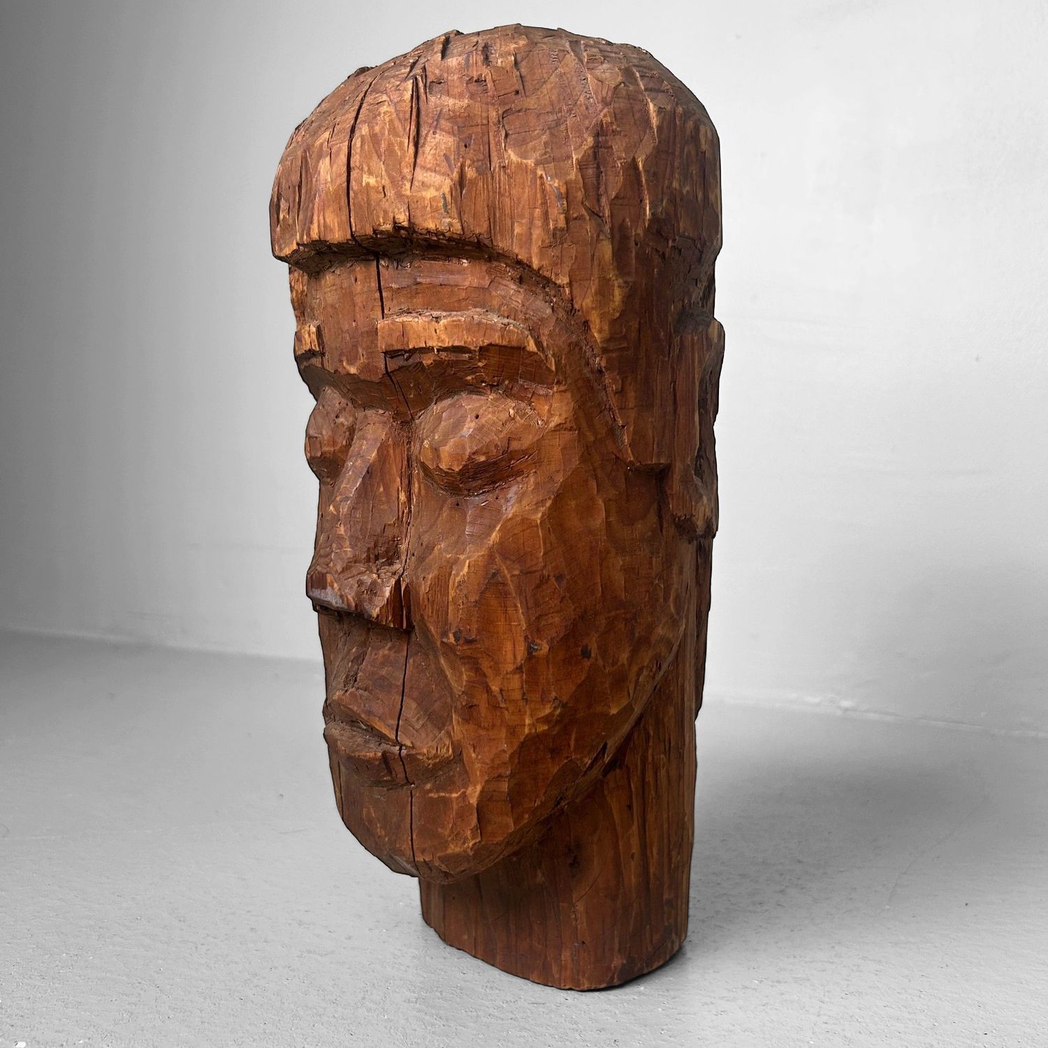 ​Mingei Houten Hoofd – Japan, jaren 30