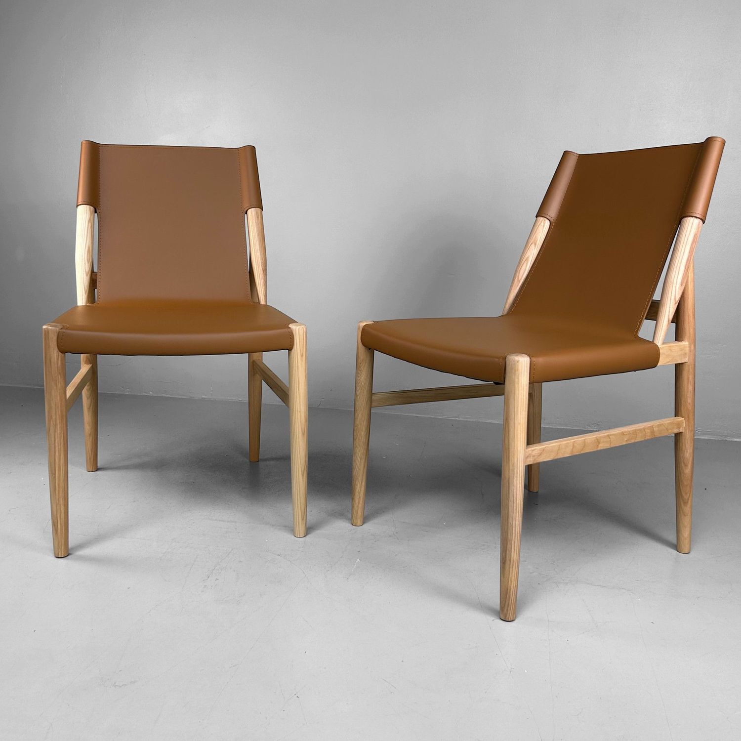 Set of Two Scandinavian Mid-Century Style Chairs