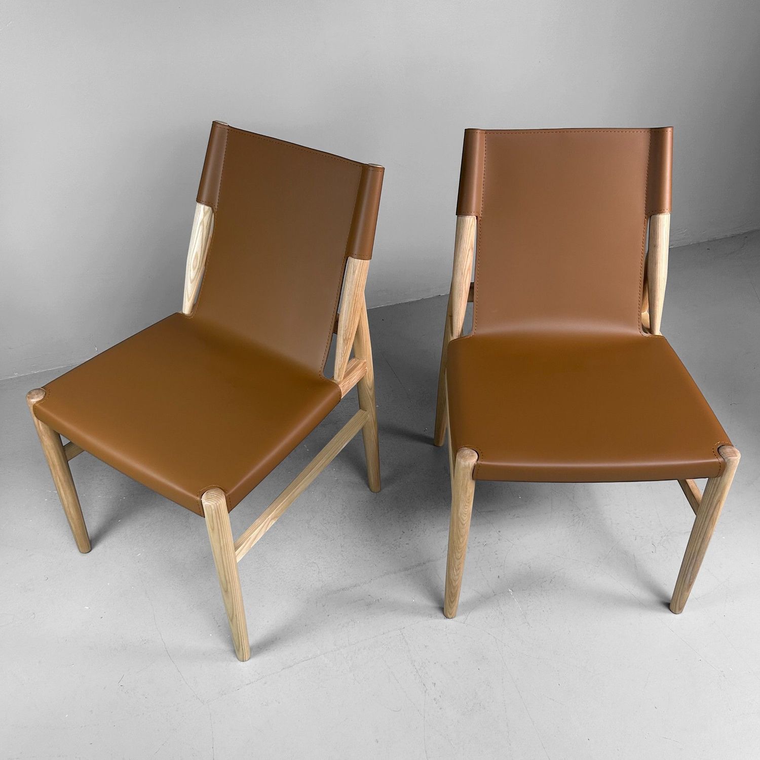 Set of Two Scandinavian Mid-Century Style Chairs