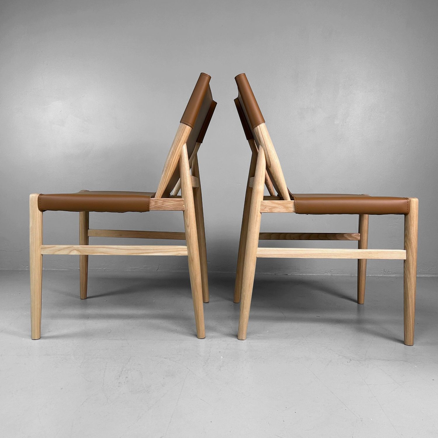 Set of Two Scandinavian Mid-Century Style Chairs