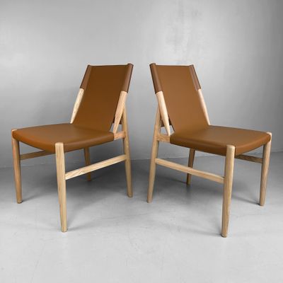 Set of Two Scandinavian Mid-Century Style Chairs
