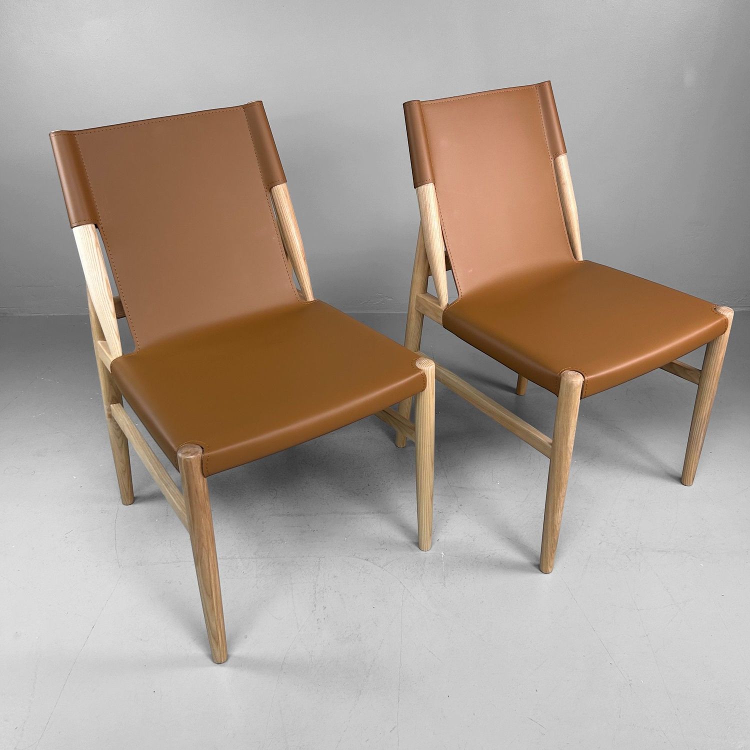 Set of Two Scandinavian Mid-Century Style Chairs