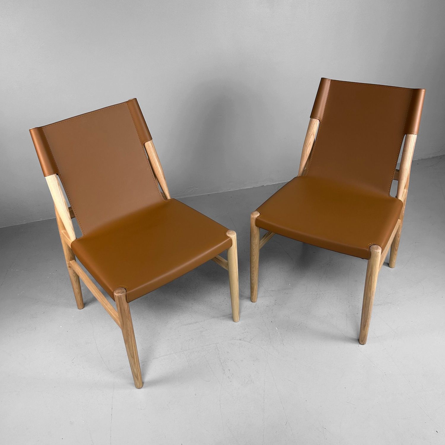 Set of Two Scandinavian Mid-Century Style Chairs